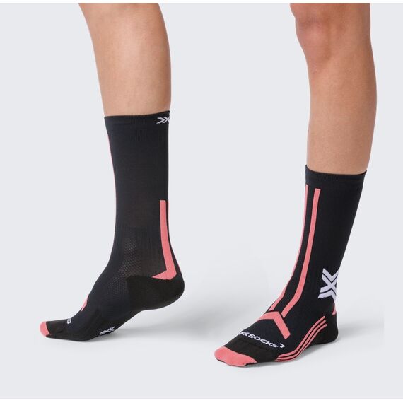 Skarpety damskie X-Socks TRAILRUN DISCOVER CREW X BLACK/DUSTY ROSE, Kolor: czarny, Rozmiar: 37/38, 2 zdjęcie