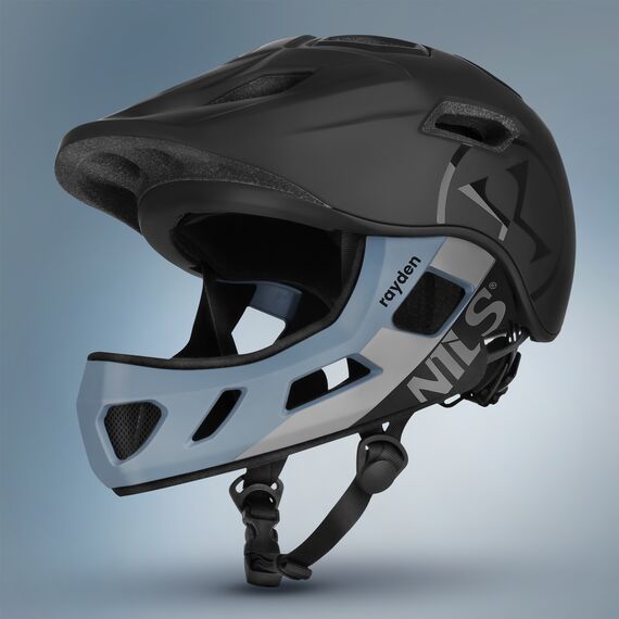 MT401 RAYDEN KASK FULL FACE Z ODPINANĄ SZCZĘKĄ NILS EXTREME, Kolor: czarny, Rozmiar: 48-53, 7 zdjęcie