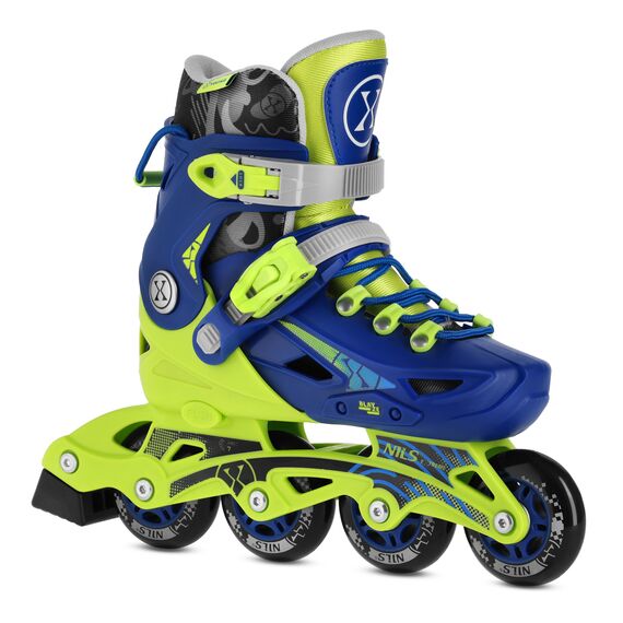 NA1055 Rolki dziecięce BLAZE GRANATOWE NILS EXTREME niebieskie, Kolor: granatowy, Rozmiar: 39-42