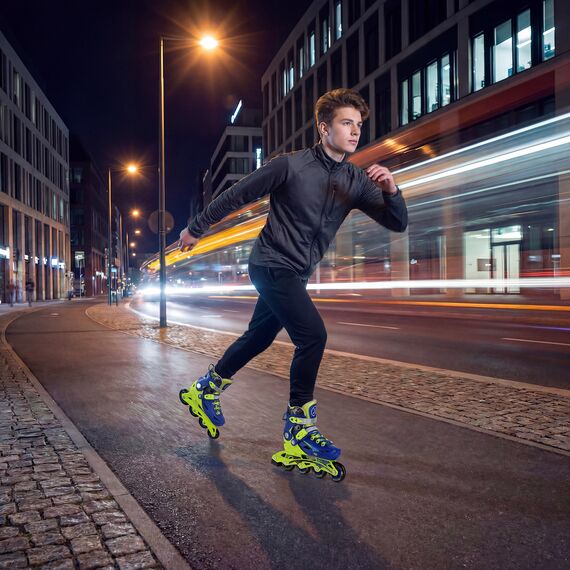 NA1055 Rolki dziecięce BLAZE GRANATOWE NILS EXTREME niebieskie, Kolor: granatowy, Rozmiar: 39-42, 2 zdjęcie