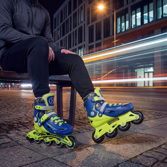 NA1055 Rolki dziecięce BLAZE GRANATOWE NILS EXTREME niebieskie, Kolor: granatowy, Rozmiar: 35-38, 5 zdjęcie