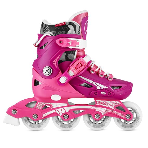 NA1055 Rolki dziecięce BLAZE RÓŻOWE NILS EXTREME różowe, Kolor: różowy, Rozmiar: 31-34, 3 zdjęcie