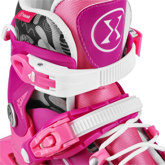 NA1055 Rolki dziecięce BLAZE RÓŻOWE NILS EXTREME różowe, Kolor: różowy, Rozmiar: 31-34, 6 zdjęcie