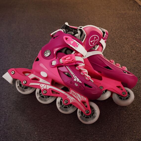 NA1055 Rolki dziecięce BLAZE RÓŻOWE NILS EXTREME różowe, Kolor: różowy, Rozmiar: 35-38, 8 zdjęcie