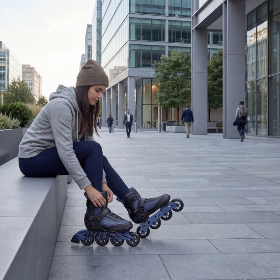 NILS EXTREME Rolki dla dorosłych Armour NA22151 granatowe, Kolor: granatowy, Rozmiar: 45, 2 zdjęcie