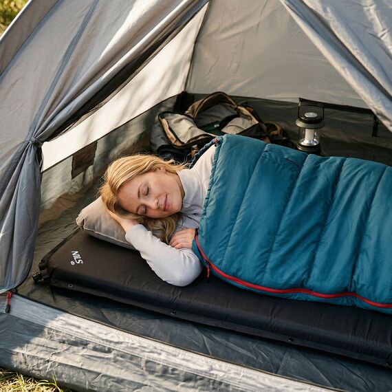 NILS CAMP NC4050 CZARNA MATA SAMOPOMPUJĄCA, Kolor: czarny, Rozmiar: one size, 2 zdjęcie