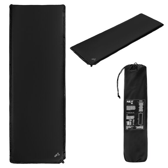 NILS CAMP NC4050 CZARNA MATA SAMOPOMPUJĄCA, Kolor: czarny, Rozmiar: one size, 3 zdjęcie