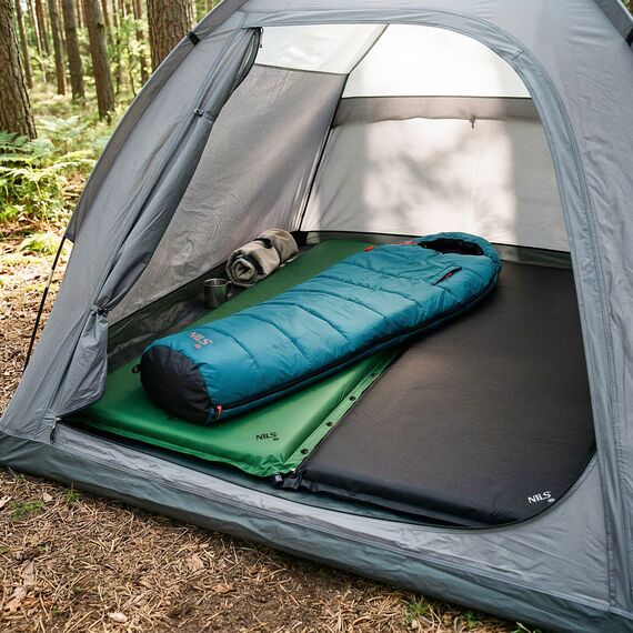 NILS CAMP NC4050 CZARNA MATA SAMOPOMPUJĄCA, Kolor: czarny, Rozmiar: one size, 6 zdjęcie