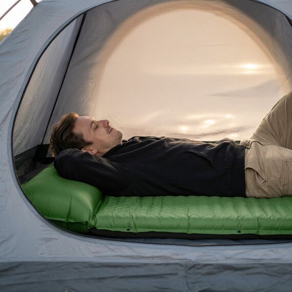 NC4060 ZIELONA MATA SAMOPOMPUJĄCA DWUOSOBOWA Z PODUSZKĄ NILS CAMP, Kolor: zielony, Rozmiar: one size, 3 zdjęcie