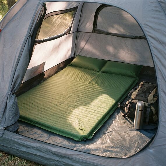 NC4060 ZIELONA MATA SAMOPOMPUJĄCA DWUOSOBOWA Z PODUSZKĄ NILS CAMP, Kolor: zielony, Rozmiar: one size, 7 zdjęcie