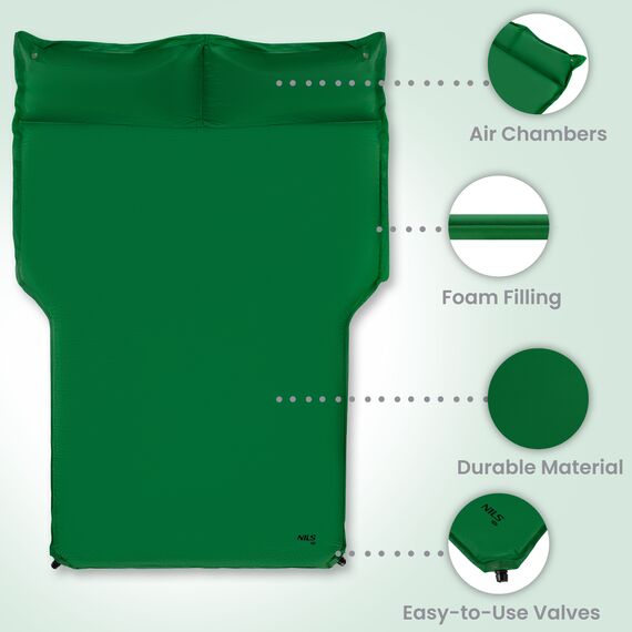 NC4401 ZIELONA MATA SAMOCHODOWA SAMOPOMPUJĄCA NILS CAMP, Kolor: zielony, Rozmiar: one size, 5 zdjęcie