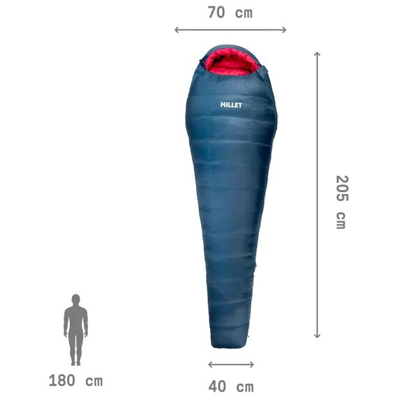 MILLET ŚPIWÓR LIGHT DOWN -5W, Kolor: niebieski, Rozmiar: one size, 2 zdjęcie
