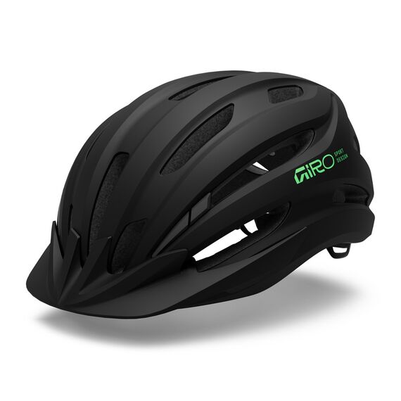 Kask dziecięcy juniorski GIRO REGISTER II matte black/vivid green roz. Uniwersalny
