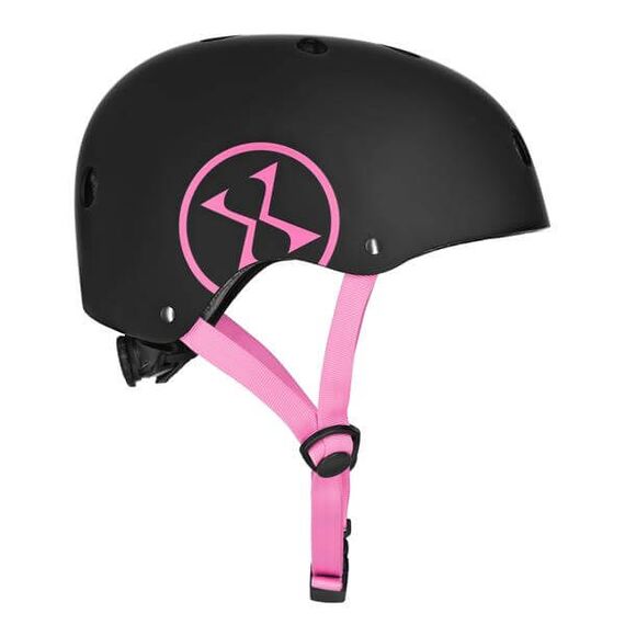 NILS EXTREME kask skatingowy orzeszek MTW001 czarny/różowy, Kolor: różowy, Rozmiar: 48-52, 2 zdjęcie