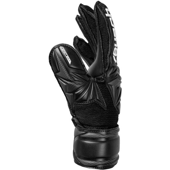 Reusch Rękawice bramkarskie dziecięce Attrakt Infinity Junior, Kolor: czarny, Rozmiar: 6.5, 4 zdjęcie