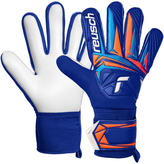 Reusch Rękawice bramkarskie Attrakt Starter Solid niebieskie, Kolor: niebieski, Rozmiar: 8.5
