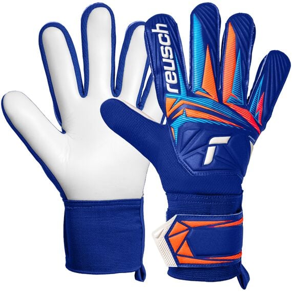 Reusch Rękawice bramkarskie Attrakt Starter Solid niebieskie, Kolor: niebieski, Rozmiar: 9.5
