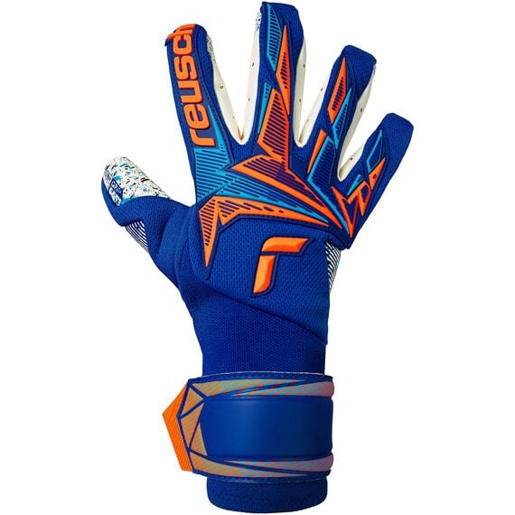 Reusch Rękawice bramkarskie Attrakt Freegel Fusion Goaliator, Kolor: niebieski, Rozmiar: 11, 2 zdjęcie
