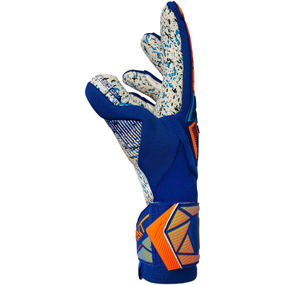 Reusch Rękawice bramkarskie Attrakt Freegel Fusion Goaliator, Kolor: niebieski, Rozmiar: 8, 4 zdjęcie