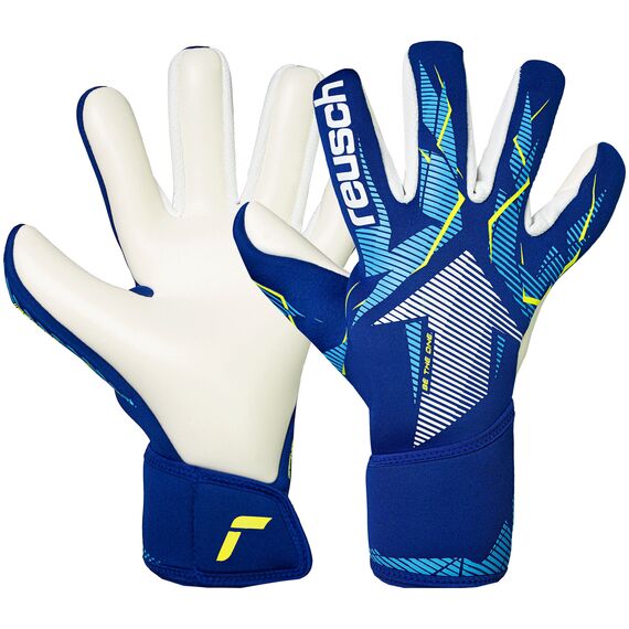 Reusch Rękawice bramkarskie dziecięce Fastgrip Advance Junior, Kolor: niebieski, Rozmiar: 6
