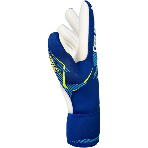 Reusch Rękawice bramkarskie dziecięce Fastgrip Advance Junior, Kolor: niebieski, Rozmiar: 7, 4 zdjęcie