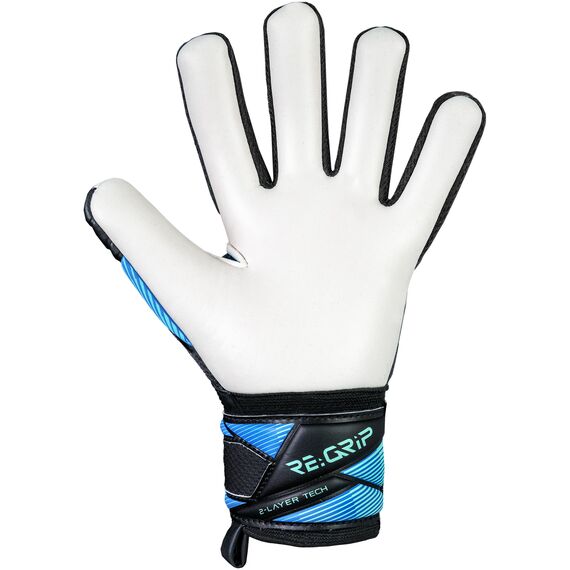 Reusch Rękawice bramkarskie dziecięce Attrakt RE:GRIP NC Junior, Kolor: czarny, Rozmiar: 8, 3 zdjęcie