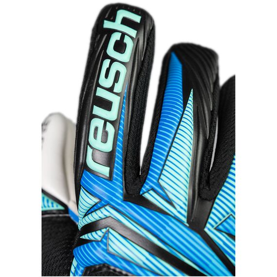 Reusch Rękawice bramkarskie dziecięce Attrakt RE:GRIP NC Junior, Kolor: czarny, Rozmiar: 8, 5 zdjęcie