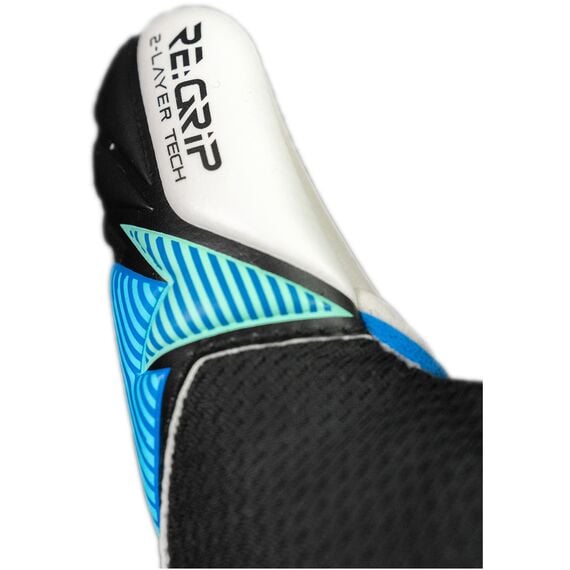 Reusch Rękawice bramkarskie dziecięce Attrakt RE:GRIP NC Junior, Kolor: czarny, Rozmiar: 8, 6 zdjęcie