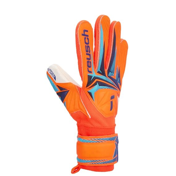 Reusch Rękawice bramkarskie dziecięce Attrakt Grip Junior pomarańczowe, Kolor: pomarańczowy, Rozmiar: 7.5