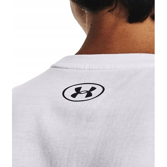 UNDER ARMOUR koszulka męska treningowa UA LEFT CHEST CUT OFF TANK biała, Kolor: biały, Rozmiar: XXL, 2 zdjęcie