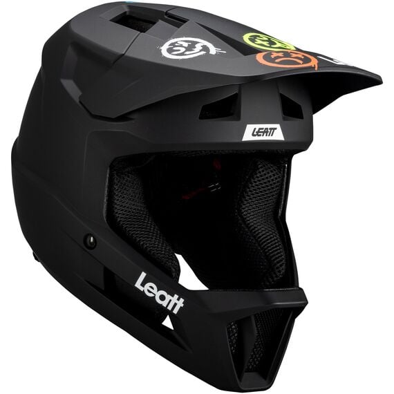 Kask rowerowy (full face) LEATT Helmet MTB Gravity 1.0 V24 czarny, Kolor: czarny, Rozmiar: 51-52
