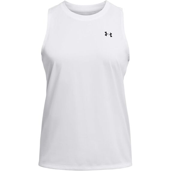 UNDER ARMOUR koszulka treningowa top damski Tech Tank Solid biały, Kolor: biały, Rozmiar: L