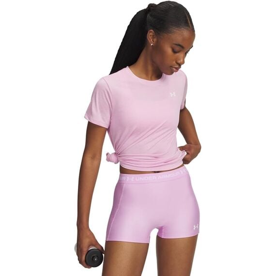 UNDER ARMOUR Damska koszulka treningowa Tech SSC- Twist - jasnoróżowa, Kolor: jasnoróżowy, Rozmiar: M