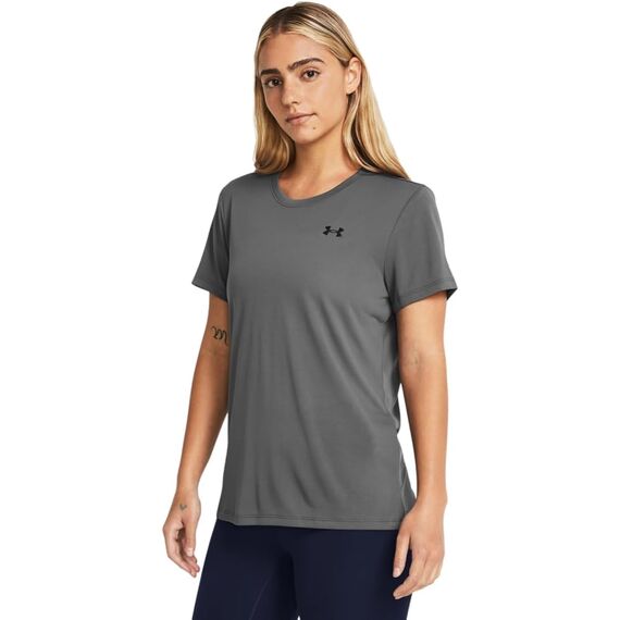 UNDER ARMOUR koszulka treningowa damska Tech SSC Solid szara, Kolor: szary, Rozmiar: XL, 4 zdjęcie