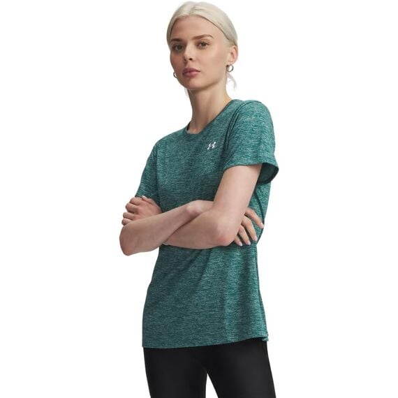 UNDER ARMOUR Damska koszulka treningowa Tech SSC- Twist zielona, Kolor: zielony, Rozmiar: L