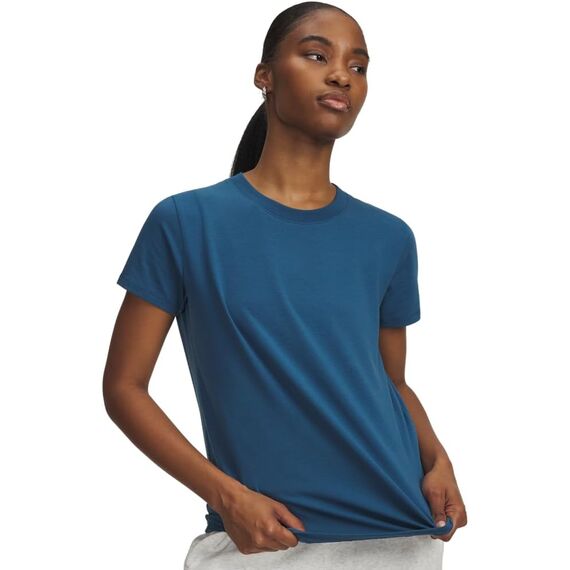 UNDER ARMOUR damska koszulka uniwersalna UA Rival Core SS granatowa, Kolor: niebieski, Rozmiar: M