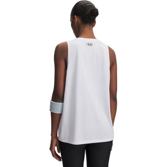 UNDER ARMOUR koszulka treningowa top damski Tech Tank Solid biały, Kolor: biały, Rozmiar: M, 2 zdjęcie
