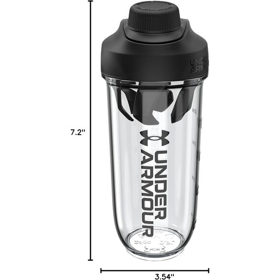 Shaker bidon Under Armour Clarity 700 ml Clear/Black, 2 zdjęcie