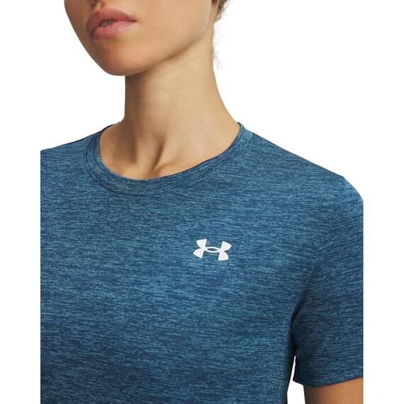 UNDER ARMOUR Damska koszulka treningowa Tech SSC- Twist niebieska, Kolor: niebieski, Rozmiar: L, 2 zdjęcie