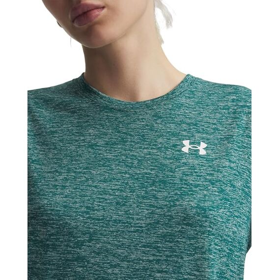 UNDER ARMOUR Damska koszulka treningowa Tech SSC- Twist zielona, Kolor: zielony, Rozmiar: L, 2 zdjęcie