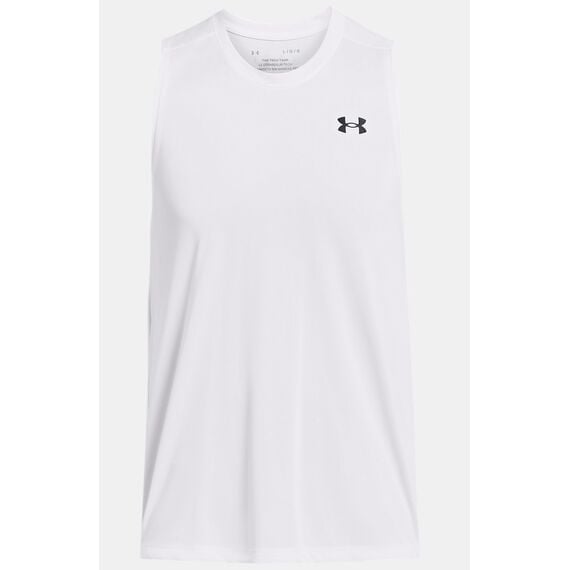 UNDER ARMOUR koszulka treningowa męska biała UA Tech Tank, Kolor: biały, Rozmiar: XXL