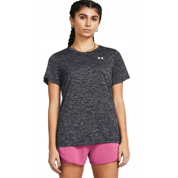 UNDER ARMOUR Damska koszulka treningowa Tech SSC- Twist czarna, Kolor: czarny, Rozmiar: S