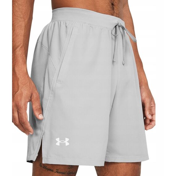 UNDER ARMOUR krótkie spodenki męskie UA LAUNCH 7'' UNLINED SHORTS szare, Kolor: szary, Rozmiar: L, 3 zdjęcie