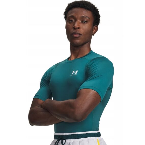 UNDER ARMOUR koszulka męska treningowa UA HG Armour Comp SS zielona, Kolor: zielony, Rozmiar: M, 2 zdjęcie