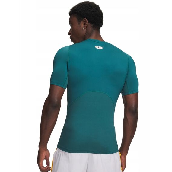 UNDER ARMOUR koszulka męska treningowa UA HG Armour Comp SS zielona, Kolor: zielony, Rozmiar: L, 3 zdjęcie