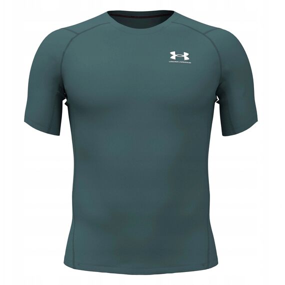 UNDER ARMOUR koszulka męska treningowa UA HG Armour Comp SS zielona, Kolor: zielony, Rozmiar: L