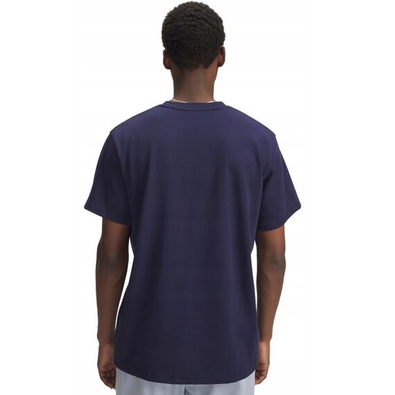 UNDER ARMOUR męski t-shirt bawełniany M LOGO EMB HEAVYWEIGHT SS granatowy, Kolor: granatowy, Rozmiar: L, 2 zdjęcie