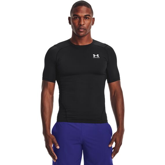 UNDER ARMOUR koszulka kompresyjna Heatgear HG Armour Comp SS czarna, Kolor: czarny, Rozmiar: XXL