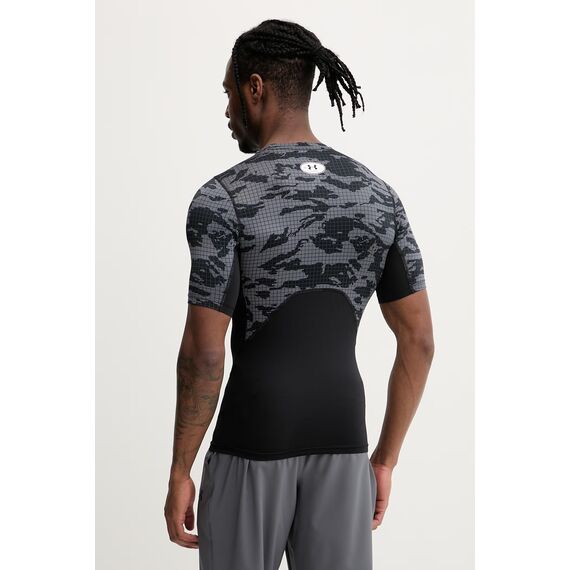 UNDER ARMOUR t-shirt treningowy męski UA HG Printed SS czarny, Kolor: czarny, Rozmiar: L, 3 zdjęcie