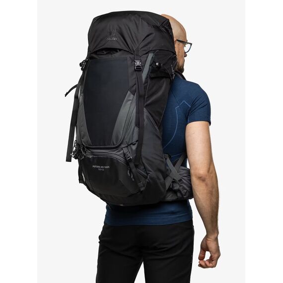 DEUTER plecak turystyczny Futura Air Trek 50 + 10 czarny, Kolor: czarny, Rozmiar: one size, 2 zdjęcie